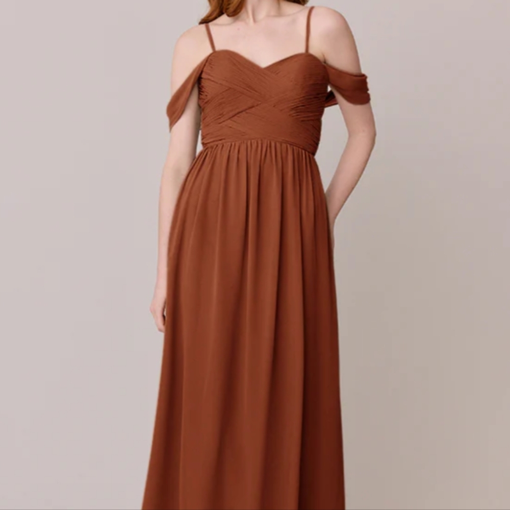 Kennedy Revelry Bridesmaid Dress In Rust